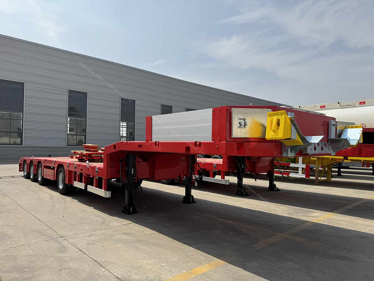 4 Axles Gooseneck Lowboy Trailer a la venta en Rusia