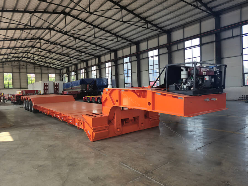 4 ejes 120ton Remolque de cementerio de cementera de cementera