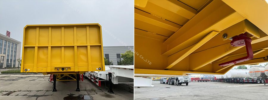 Baffle delantero del remolque de plataforma