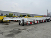 3 ejes 80ton remolque de lecho bajo con deflector lateral
