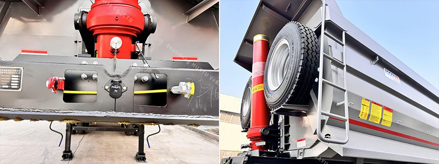 Caja de trailer de volcado de 80ton