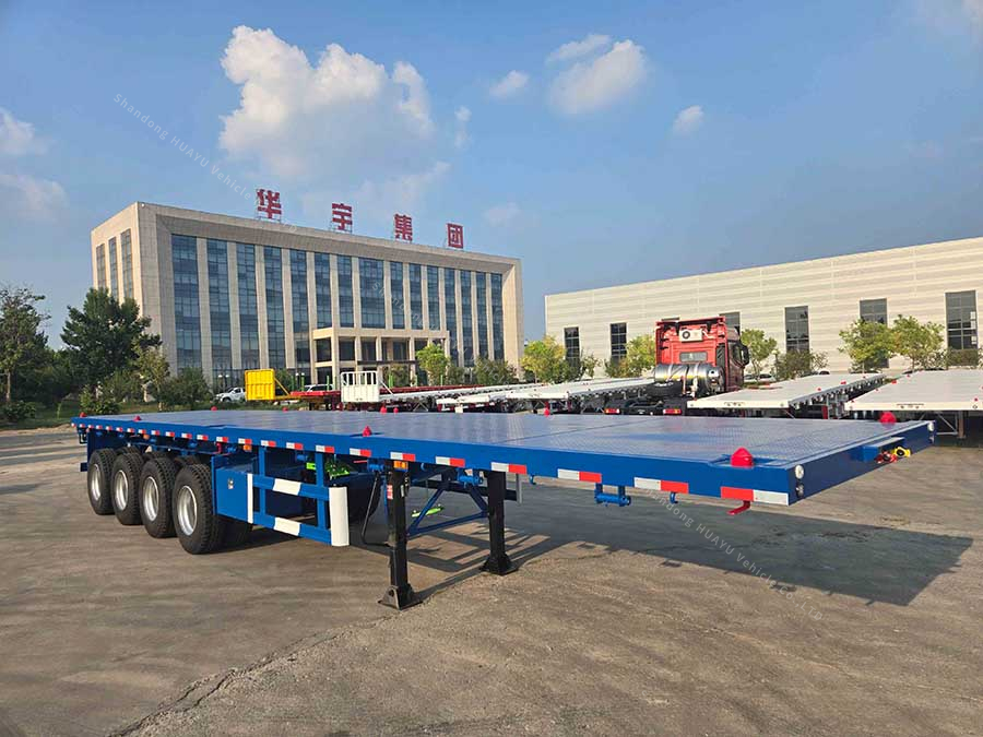 4 ejes 80ton Trailer de contenedor en venta