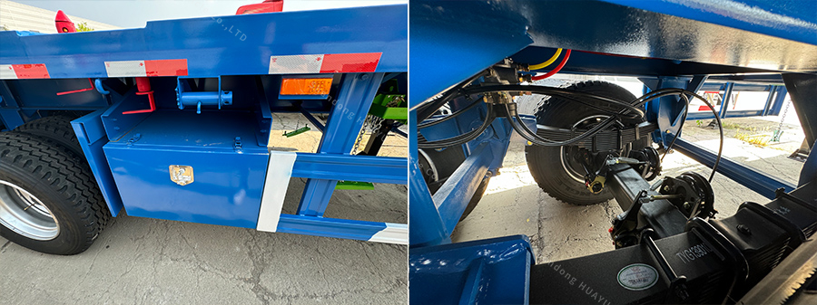 caja de remolque de plataforma